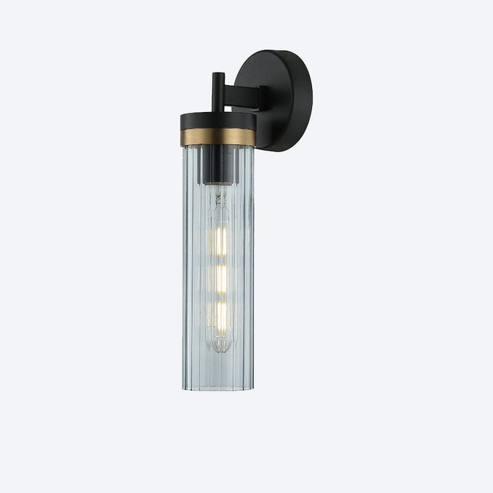 About Space Lighting Georgia Glass Ribbed Wall Light