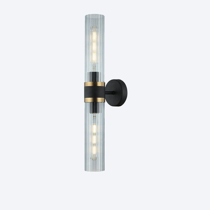 About Space Lighting Georgia Glass Ribbed Wall Light
