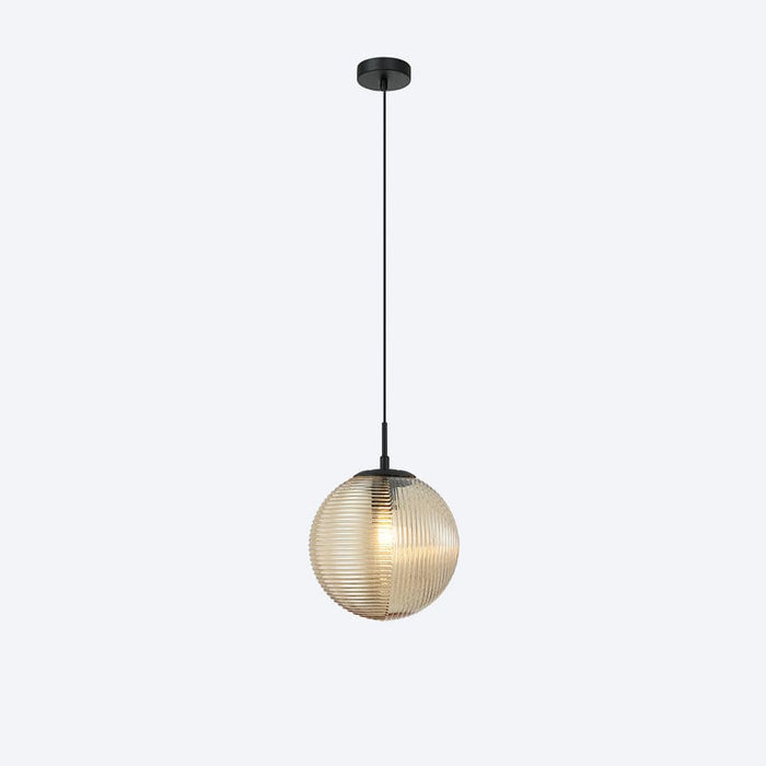 About Space Lighting Georgia Glass Ribbed Pendant Light