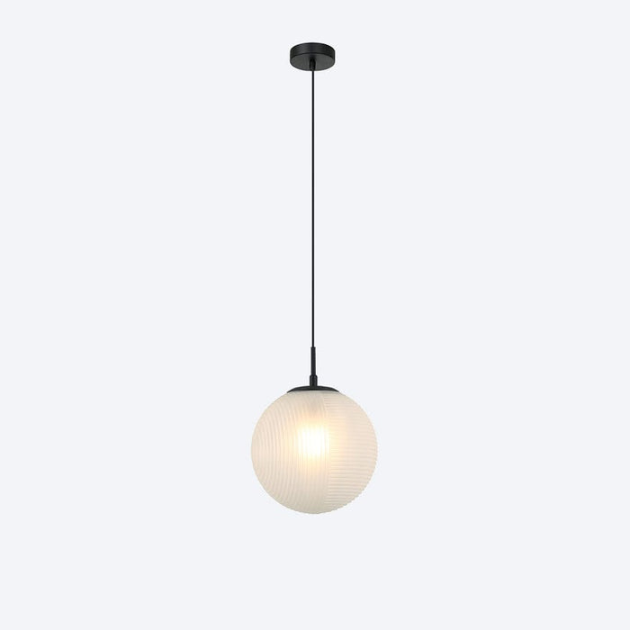 About Space Lighting Georgia Glass Ribbed Pendant Light