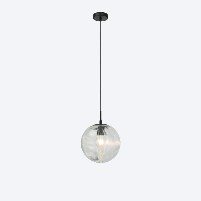 About Space Lighting Georgia Glass Ribbed Pendant Light