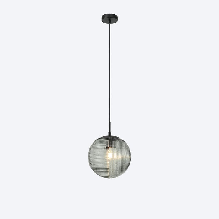 About Space Lighting Georgia Glass Ribbed Pendant Light