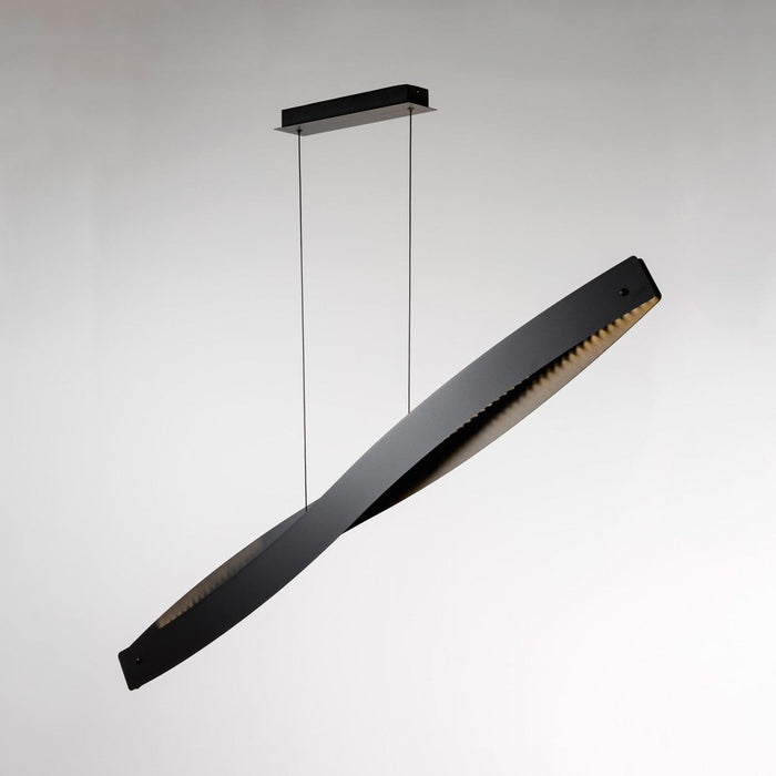 GILDA LED LINEAR PENDANT BLACK ON
