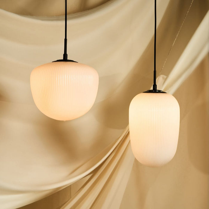 HUDSON RIBBED GLASS PENDANT