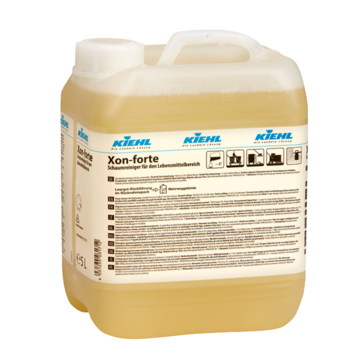 Large container of Kiehl's Xon-forte cleaning agent on a white background