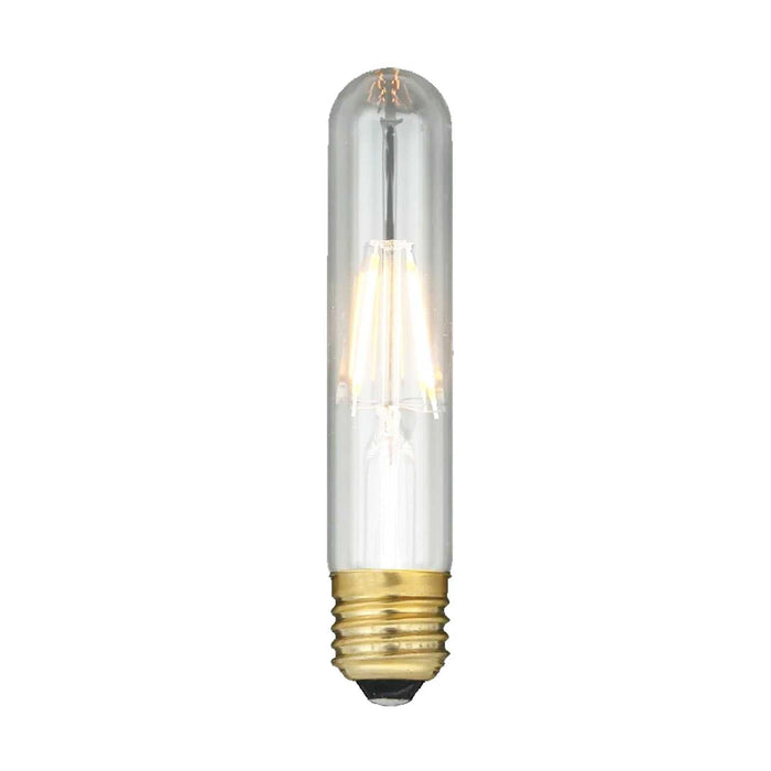 LED E27 Tube Bulb 3.5W dimmable with warm 2200K amber glow and filament design