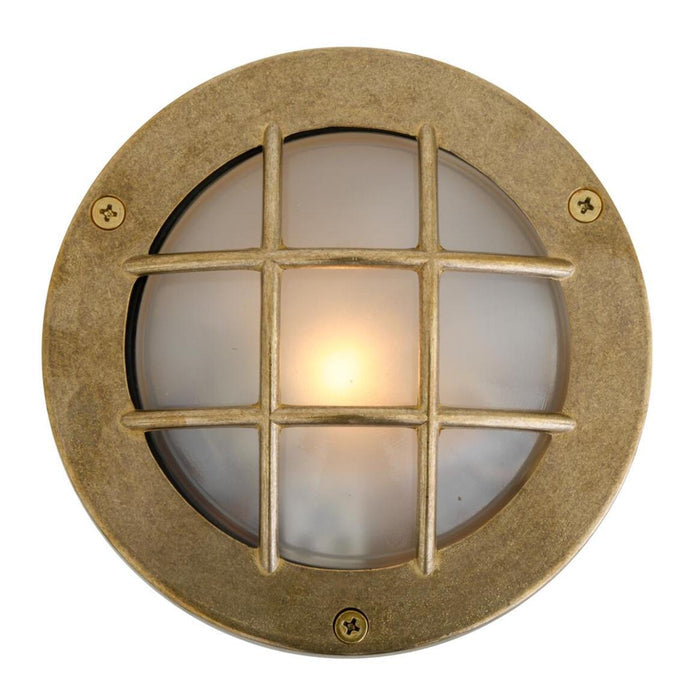 Muara Bulkhead IP64 outdoor wall light with durable industrial design and warm ambient glow