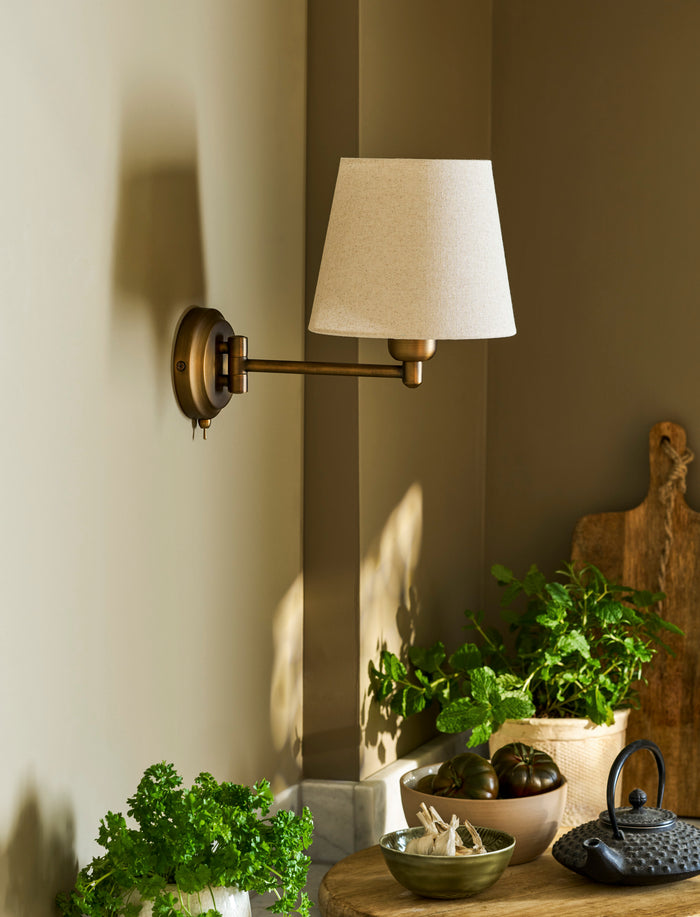 Peartree Wall Light - Antique Brass
