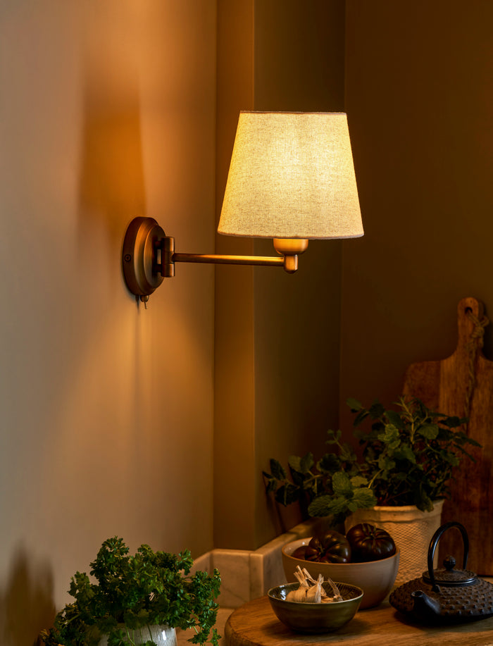 Peartree Wall Light - Antique Brass