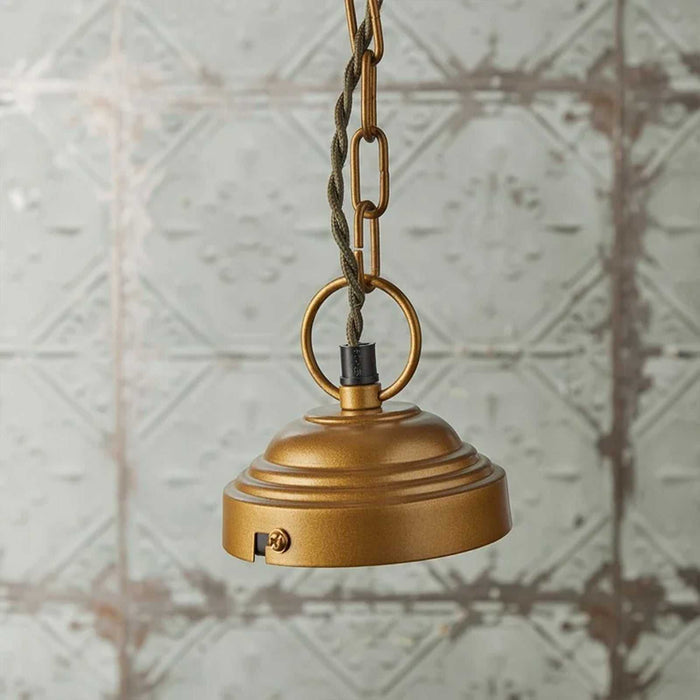 Pooky Luxor Lantern Pendant Light medium clear glass brass frame elegant warm glow
