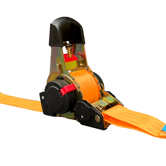 Quick Release Retractable Ratchet Tie Downs - 38mm x 4m