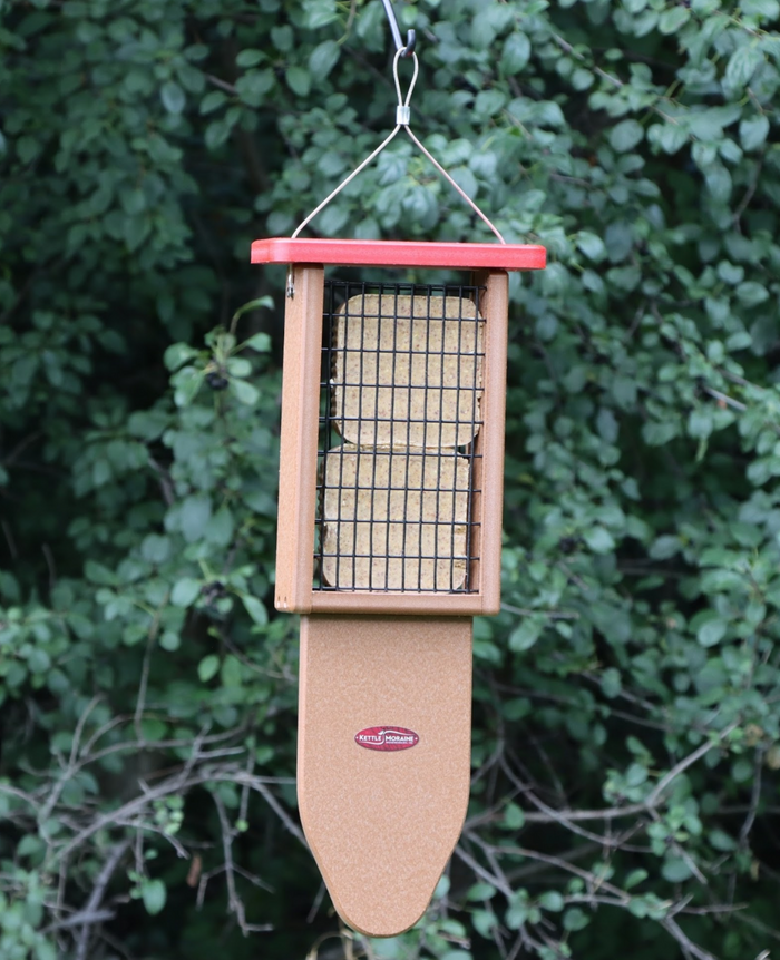 Recycled Pileated Woodpecker Double Suet Feeder