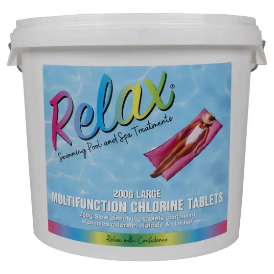 Relax Multi Pool Chlorine Tablets 5kg - H2oFun.co.uk