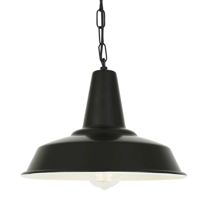 Salton Industrial Pendant Light with factory-style shade in modern kitchen setting