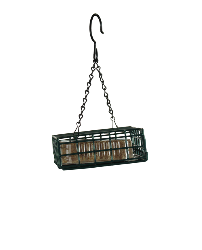 Put suet cake in cage only open on the bottom to discourage starlings