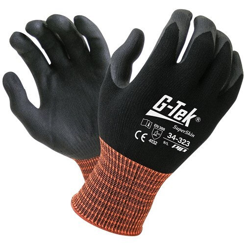 Skin Contouring Technology Gloves - Black [Size: 6] (Pack of 12)