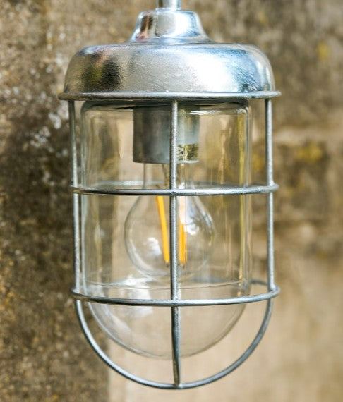 St Ives Harbour Outdoor Wall Light - Galvanised