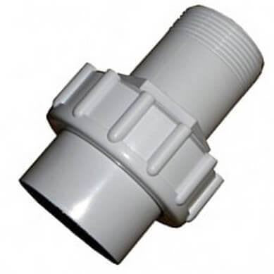 Swimming Pool Male Threaded Union 1.5 Inch White PVC - H2oFun.co.uk