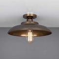 Telal Industrial Flush Ceiling Light with minimalist industrial design for modern home lighting