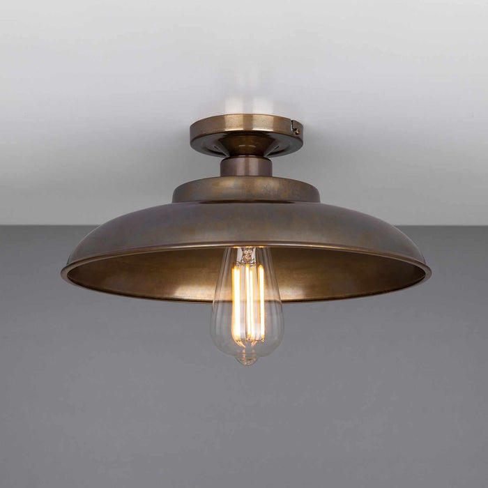 Telal Industrial Flush Ceiling Light with minimalist industrial design for modern home lighting