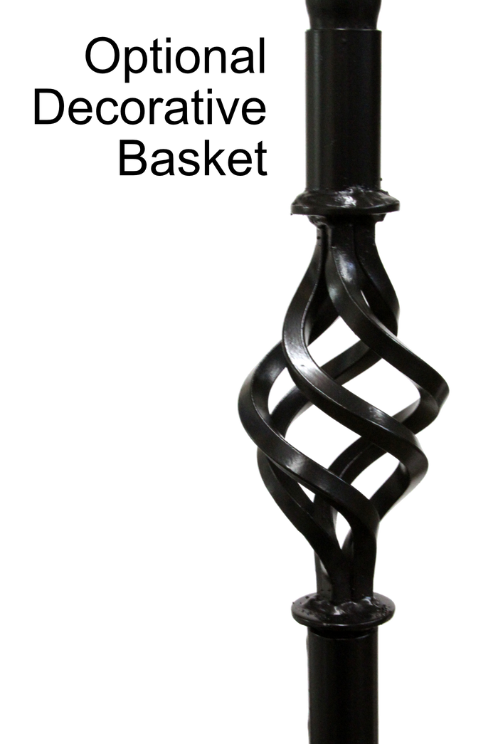 Optional decorative basket for pole package