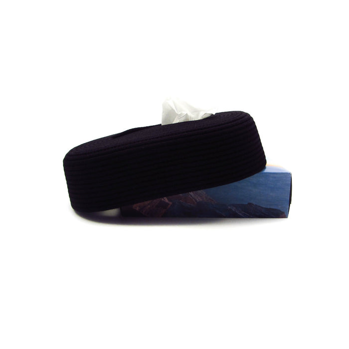 Tissue Box Black Rope