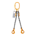 Two Leg Chain Slings 8mm  - With Grab Hooks & Self Locking Hook
