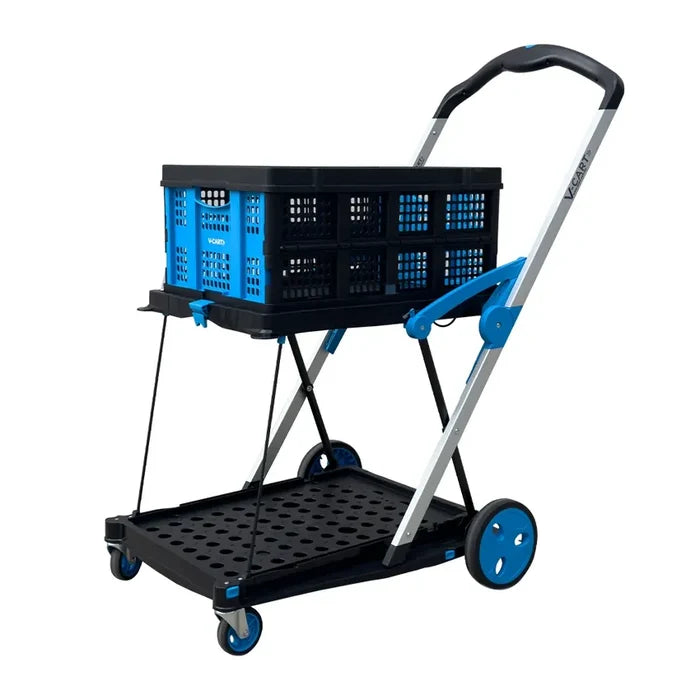 V Cart Folding Trolley + EXTRA CRATE