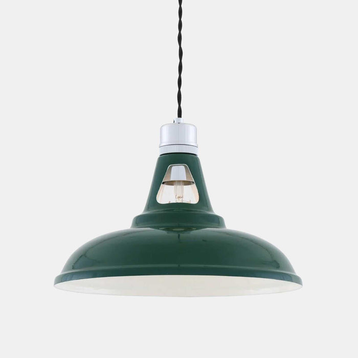Vienna Industrial Pendant Light with sleek minimalist design and Edison Teardrop Bulb for warm ambient glow